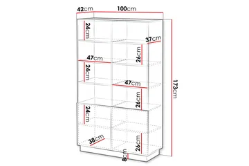 Torvalen Bokhylla 100 cm - Vit - Products - Förvaring - Hylla - Bokhylla