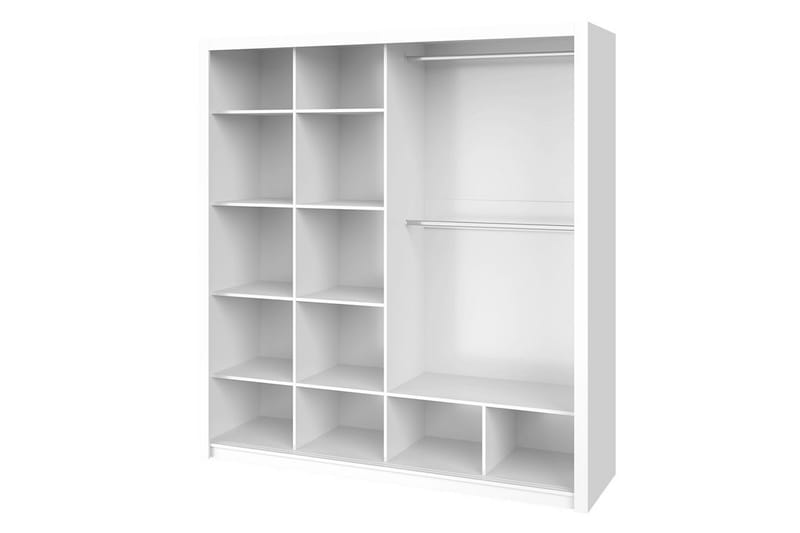Julissa Garderob 200 cm med Spegel - Vit - Products - Förvaring - Garderober & garderobssystem