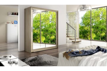 Leila Garderob 150 cm Skjutdörrar Speglar - Ek/Spegel - Products - Förvaring - Garderober & garderobssystem