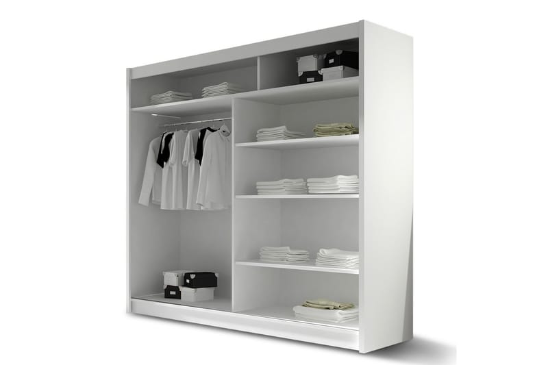 Prag Garderob 180x57x215 cm - Vit - Products - Förvaring - Garderober & garderobssystem