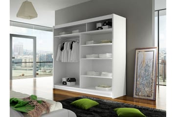 Prag Garderob 180x57x215 cm - Vit - Products - Förvaring - Garderober & garderobssystem