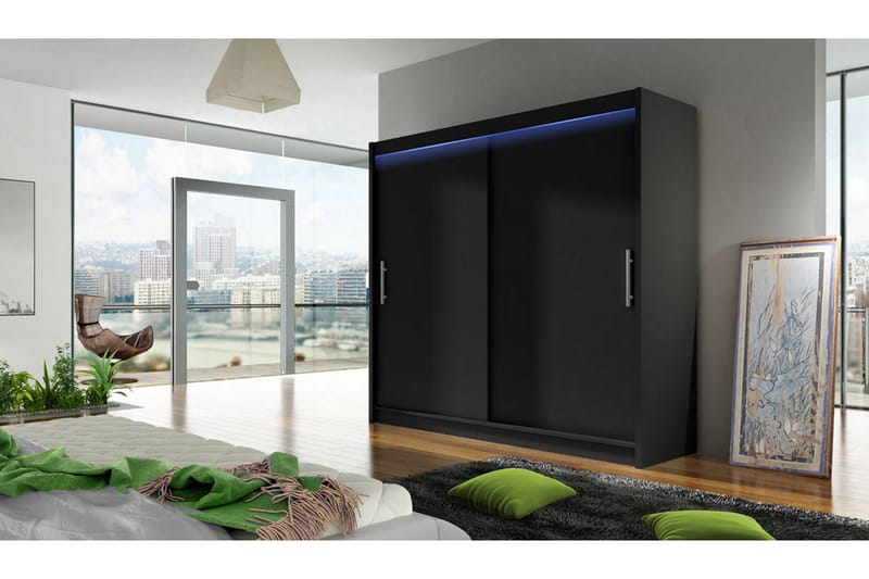Prag Garderob 180x57x215 cm - Vit - Products - Förvaring - Garderober & garderobssystem