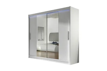 Prag Garderob 180x57x215 cm - Vit - Products - Förvaring - Garderober & garderobssystem