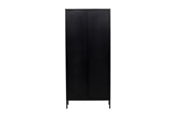 Cali Vitrinskåp 35 cm djup 80 cm bred 180 cm hög Mörkt Stål - Svart - Products - Förvaring - Skåp - Vitrinskåp