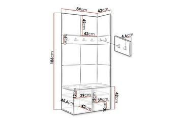 Dunvegan Highboard Graphite - Products - Förvaring - Skåp - Förvaringsskåp