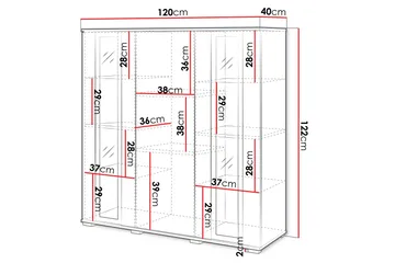Gamal Highboard - Blå - Products - Förvaring - Skåp - Förvaringsskåp
