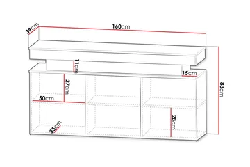 Glenndale Highboard - Vit - Products - Förvaring - Skåp - Förvaringsskåp