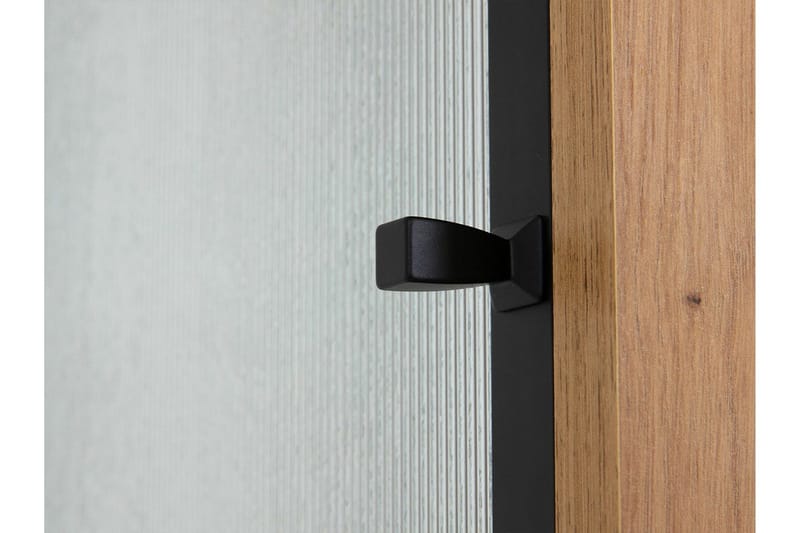 Kintore Smalt Vitrinskåp 48 cm djup 52 cm bred 180 cm hög Trä - Svart - Products - Förvaring - Skåp - Vitrinskåp