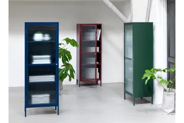 Lazarus Vitrinskåp 40,3 cm djup 58 cm bred 160 cm hög Trä - Röd - Products - Förvaring - Skåp - Vitrinskåp