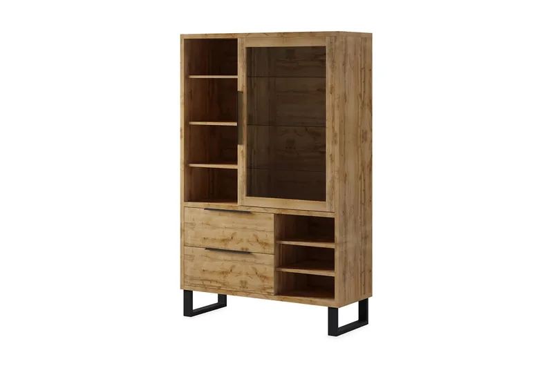 Maricruz Vitrinskåp 45 cm djup 120 cm bred 190 cm hög Trä, Trä