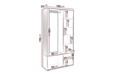 Rosehall Highboard Brown - Products - Förvaring - Skåp - Förvaringsskåp