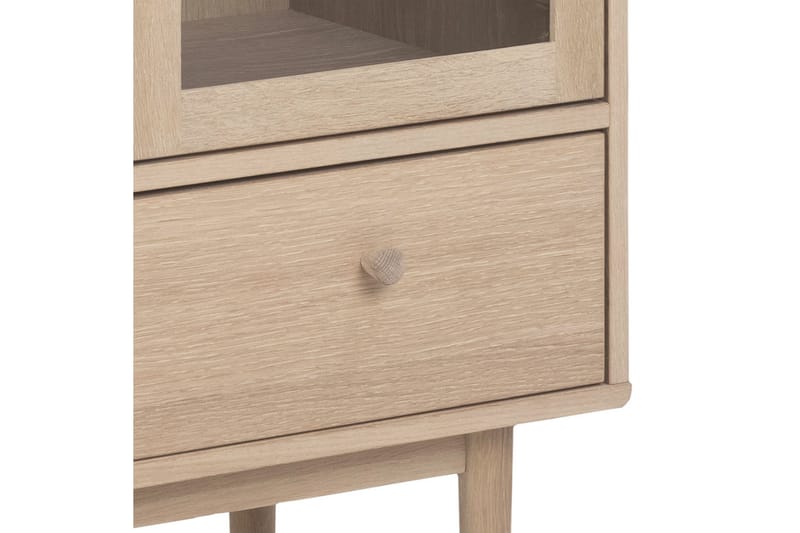 Salama Vitrinskåp 40 cm djup 80 cm bred 144,8 cm hög Trä - Vit - Products - Förvaring - Skåp - Vitrinskåp