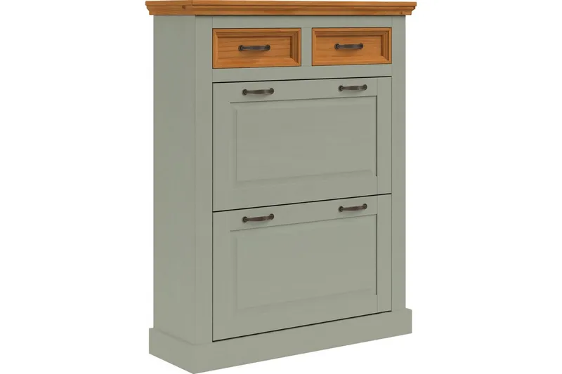 Selma Skoskåp 90x115 cm, Grön