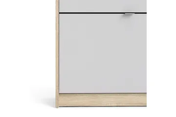 Shoey Skoskåp 3 Fack - Trä/natur/Vit - Products - Förvaring - Skåp - Förvaringsskåp