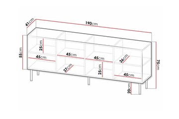 Strontian Highboard Scandinavian Choice White - Products - Förvaring - Skåp - Förvaringsskåp