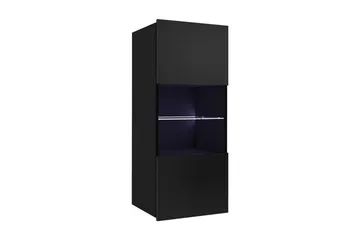 White LED - Svart/Svart högglans