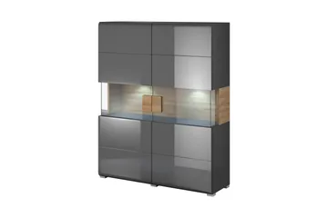 Toreno Highboard 39x122 cm - Antracit/Natur - Products - Förvaring - Skåp - Förvaringsskåp