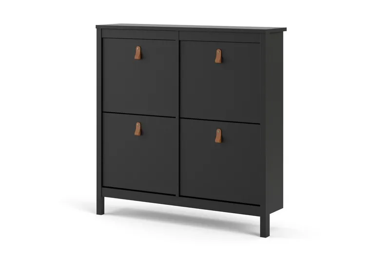 Vallvidera Skoskåp 25x102 cm - Svart/Natur - Products - Förvaring - Skåp - Förvaringsskåp