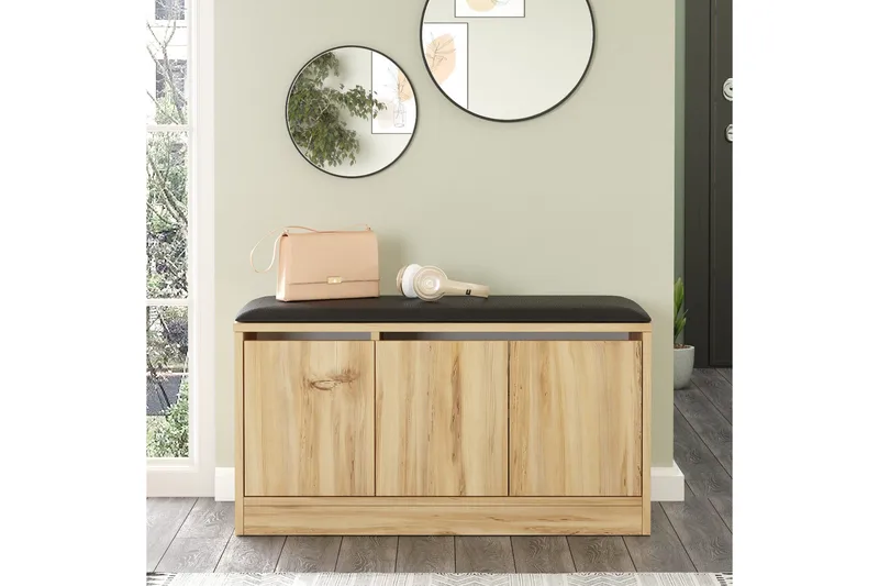 Andifli Skoskåp 89,6x45,8 cm - Brun - Products - Förvaring - Skoförvaring - Skobänk & skohylla med bänk