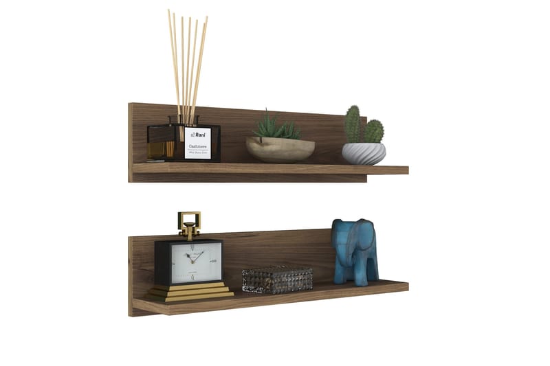 Herleride Vägghylla 13x60 cm - Valnöt - Products - Förvaring - Småförvaring - Väggförvaring