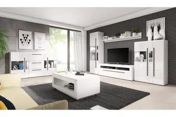 Maricruz Hylla - Vit/Vit högglans - Products - Förvaring - Småförvaring - Väggförvaring