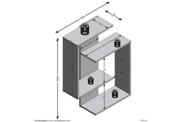 Prabhat Vägghylla 44 cm - Brun - Products - Förvaring - Småförvaring - Väggförvaring