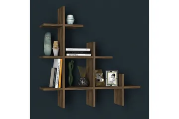 Tera Home Bokhylla - Valnöt - Products - Förvaring - Sm åförvaring - Väggförvaring