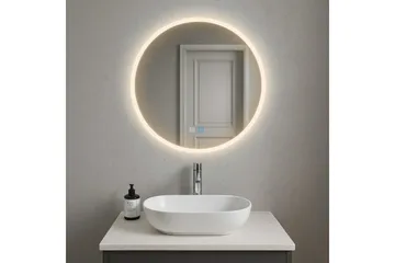 Clas Rund Badrumsspegel med LED-belysning 120 cm - Anti-Fog och Touch-Styrning - Products - Inredning - Badrumsinredning - Badrumsspegel