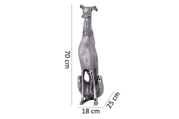 Dekorativ figur Wohnling Aluminiumhund Silver Modern - Products - Inredning - Dekoration & inredningsdetaljer - Prydnadssaker - Skulptur