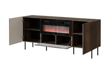 Hammarstrand Byrå 181 cm - Valnöt - Products - Inredning - Kaminer - Kamin utan skorsten - Elkamin