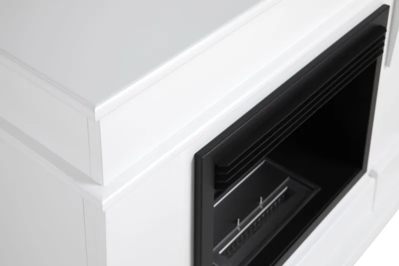 Route Braskamin Bioetanol Fristående MDF - Vit/Svart/Rostfritt Stål - Products - Inredning - Kaminer - Kamin utan skorsten - Etanolkamin