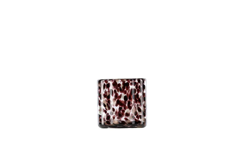 Glora Ljuslykta 8x8 cm - Svart - Products - Inredning - Ljus & dofter - Ljusstakar & ljuslyktor