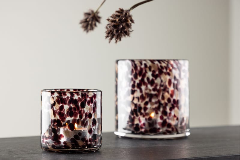 Glora Ljuslykta 8x8 cm - Svart - Products - Inredning - Ljus & dofter - Ljusstakar & ljuslyktor