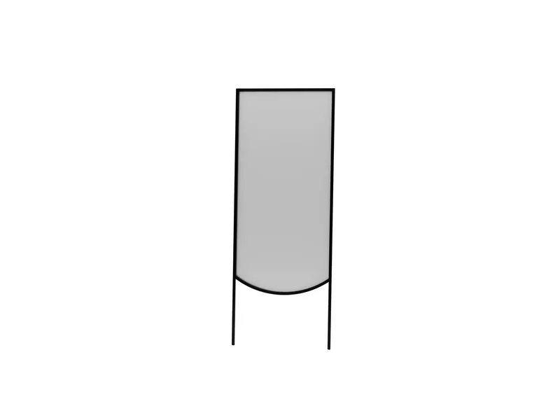 Linor Golvspegel 70x180 cm, Svart