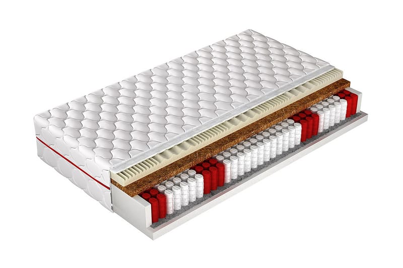 Fema Madrass 200x90x18 cm  Vit  Vit - Vit - Products - Möbler - Barnmöbler - Barnsäng & juniorsäng - Resårbotten barn & barn madrasser