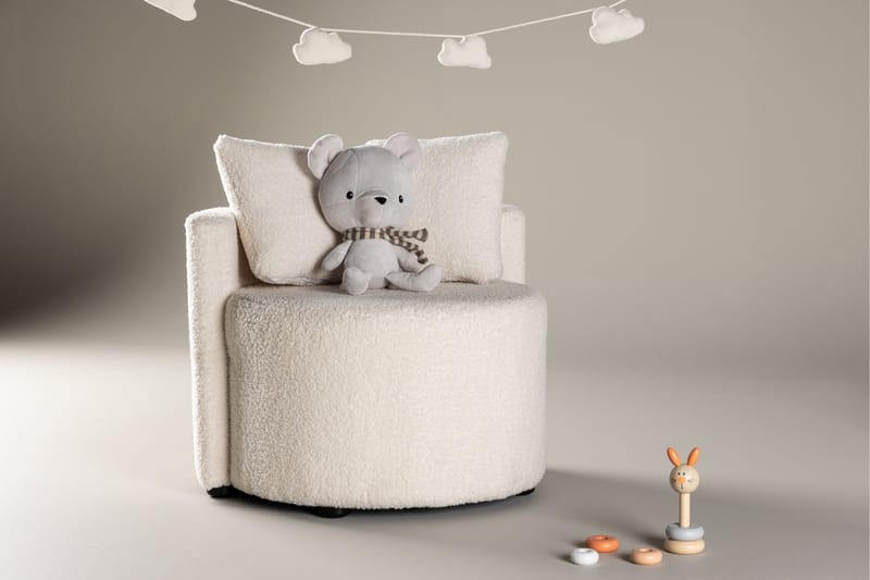 Kelso Barnsoffa Teddy - Vit - Products - Möbler - Barnmöbler - Barnsoffa
