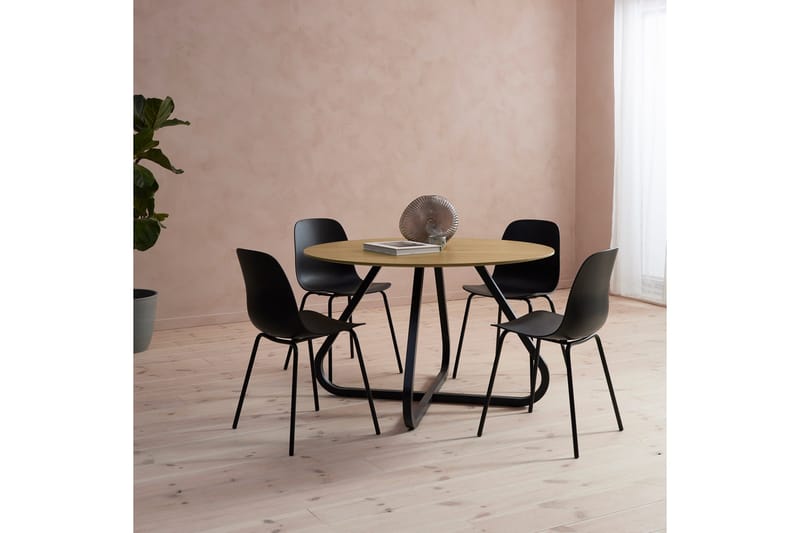 Ankit Matbord 120 cm Rund - Svart/Beige - Products - Möbler - Bord & matgrupp - Matbord & köksbord