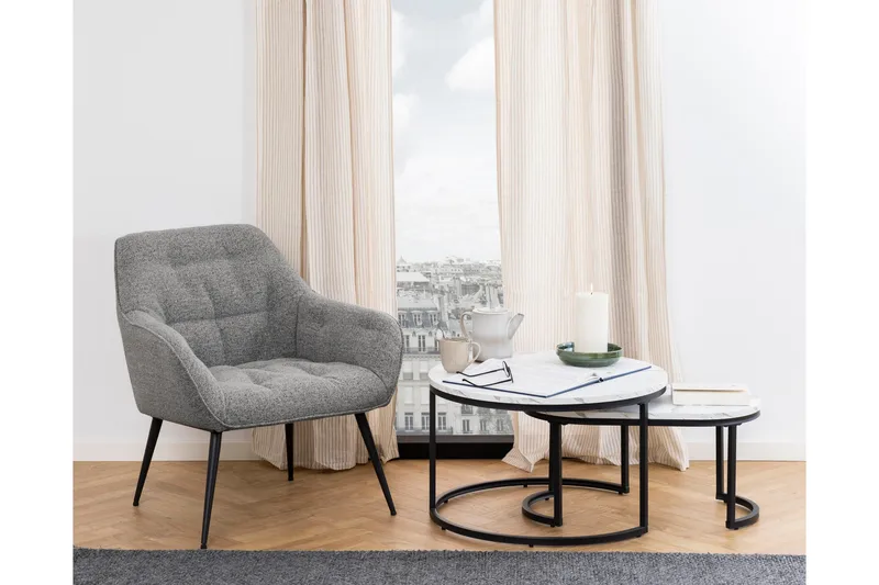 Belgrat Soffbord 70 cm Rund - Vit - Products - Möbler - Bord & matgrupp - Avlastningsbord & sidobord - Satsbord