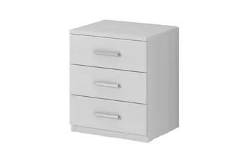 Bovera Sängbord 41x46 cm - Askgrå|Vit - Products - Möbler - Bord & matgrupp - Avlastningsbord & sidobord - Sängbord & nattduksbord