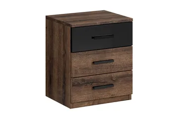 Bovera Sängbord 41x46 cm - Teak/Svart - Products - Möbler - Bord & matgrupp - Avlastningsbord & sidobord - Sängbord & nattduksbord