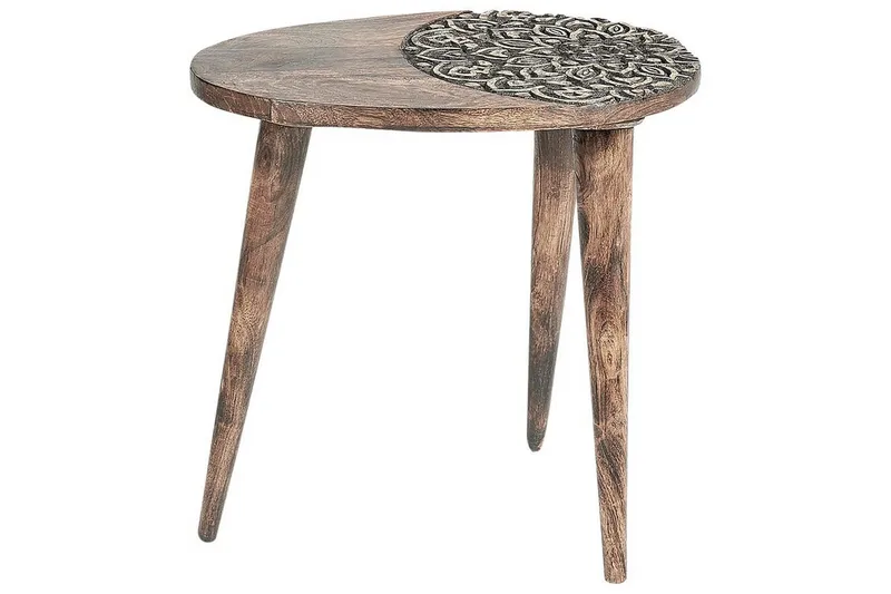 Daylinn Satsbord 54 cm - Mörkt trä/Guld - Products - Möbler - Bord & matgrupp - Avlastningsbord & sidobord - Satsbord