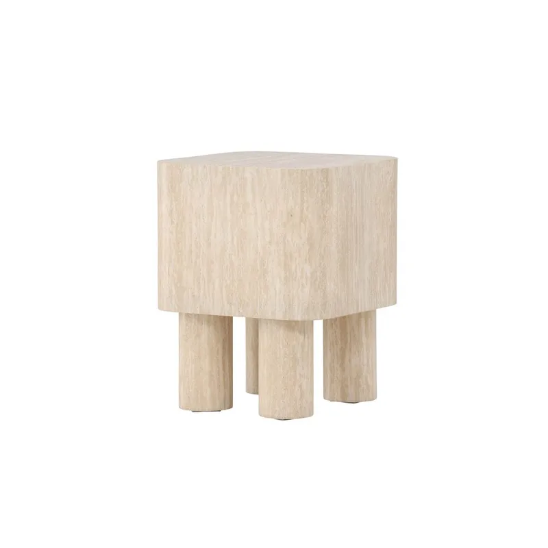 Klirou Sidobord 40 cm - Beige - Products - Möbler - Bord & matgrupp - Avlastningsbord & sidobord - Brickbord & småbord