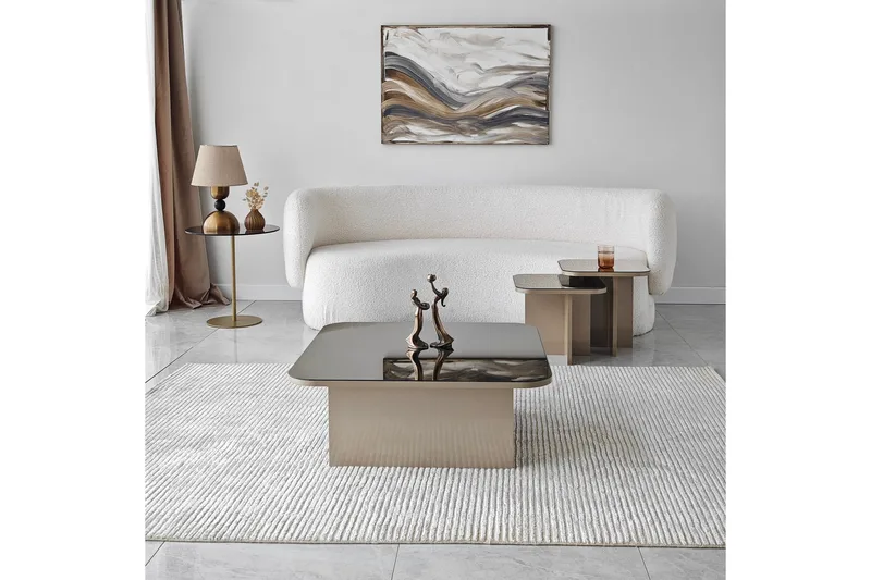 Moosonee Soffbord 80 cm - Beige - Products - Möbler - Bord & matgrupp - Avlastningsbord & sidobord - Satsbord