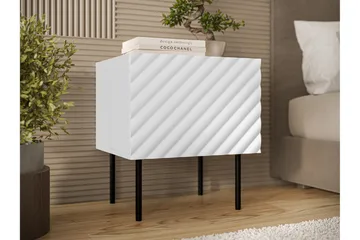 Munkedal Sängbord 47 cm - Vit - Products - Möbler - Bord & matgrupp - Avlastningsbord & sidobord - Sängbord & nattduksbord