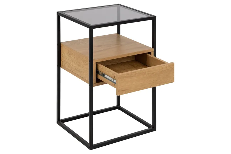 Sakila Sängbord 35 cm - Ek - Products - Möbler - Bord & matgrupp - Avlastningsbord & sidobord - Sängbord & nattduksbord