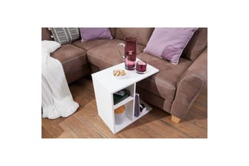 Sido bord Wohnling folierad spånskiva 50 cm, modern loftstil Vit - Vit - Products - Möbler - Bord & matgrupp - Avlastningsbord & sidobord - Brickbord & småbord