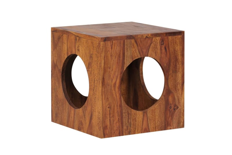 Sido bord Wohnling Massivt trä kub förvaringsutrymme lantstil - Products - Möbler - Bord & matgrupp - Avlastningsbord & sidobord - Brickbord & småbord