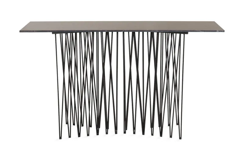 Stone Avlastningsbord 130 cm, Svart