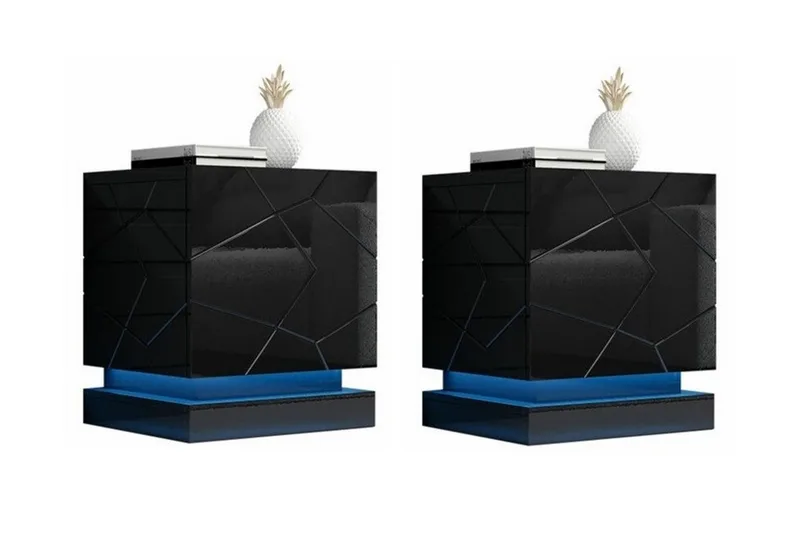 Strontian Sängbord 46 cm Scandinavian Choice Black