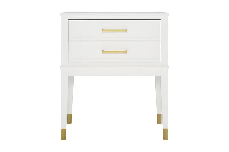 Westerleigh Sidobord 60 cm Vit, CosmoLiving